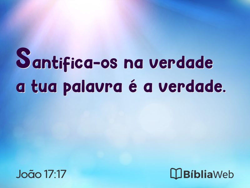 João 17:17 em imagem para compartilhar