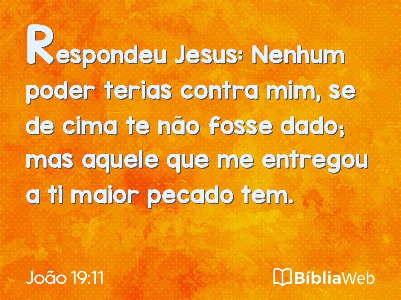 João 19:11 em imagem para compartilhar