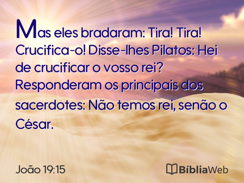 João 19:15 em imagem para compartilhar