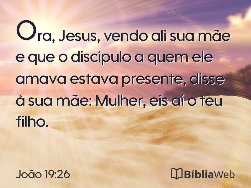 João 19:26 em imagem para compartilhar