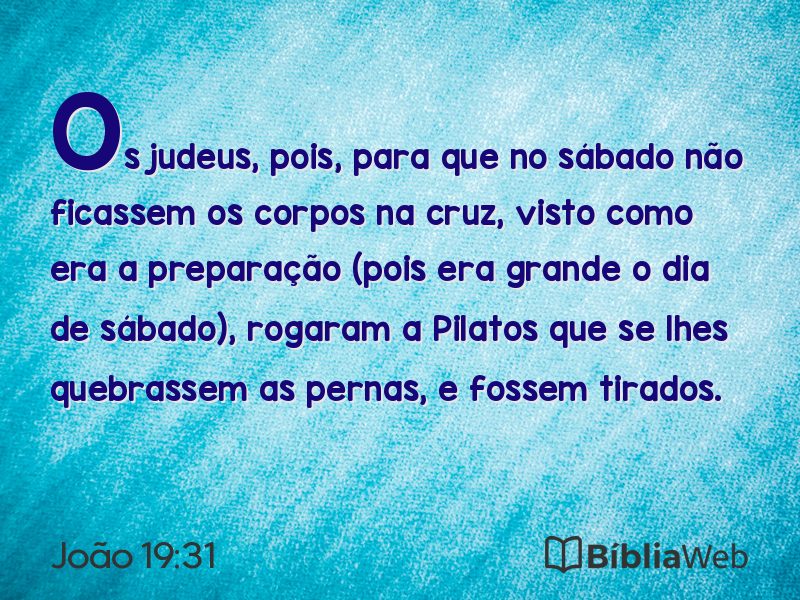 João 19:31 em imagem para compartilhar