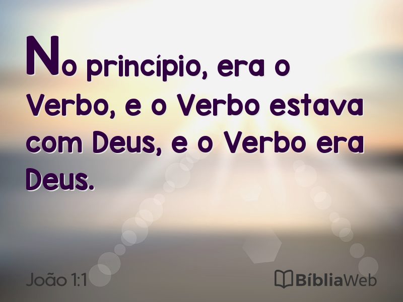 João 1:1 em imagem para compartilhar