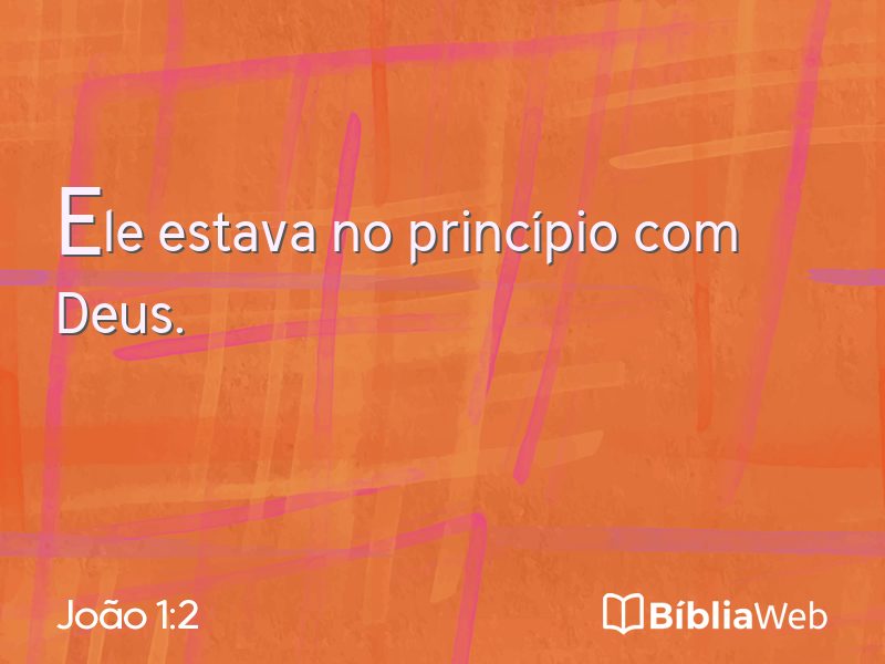 João 1:2 em imagem para compartilhar