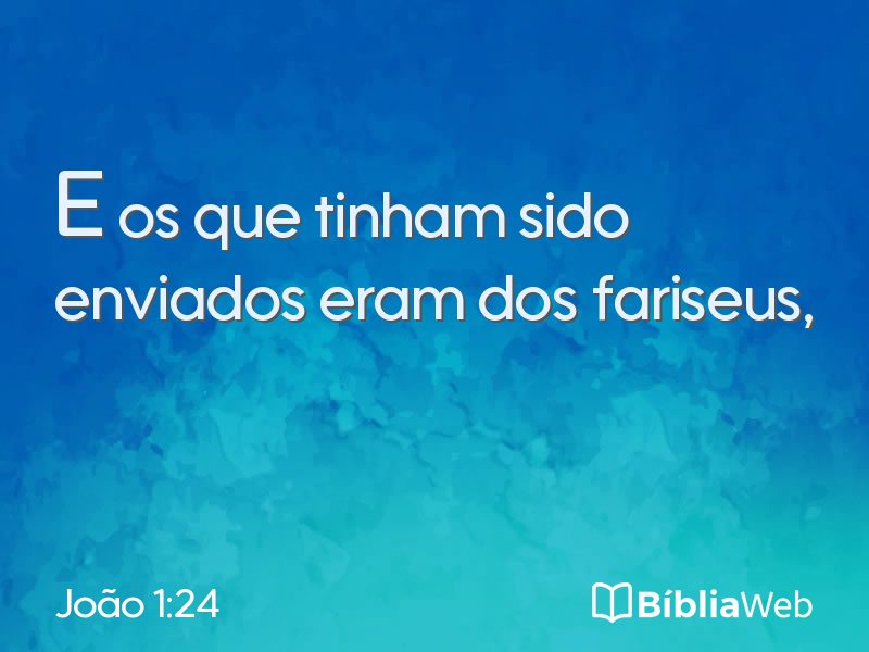 João 1:24 em imagem para compartilhar