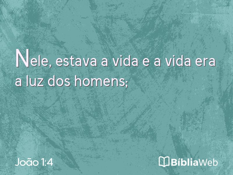 João 1:4 em imagem para compartilhar