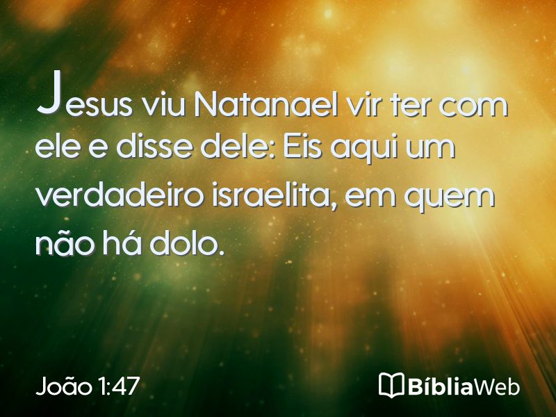 João 1:47 em imagem para compartilhar