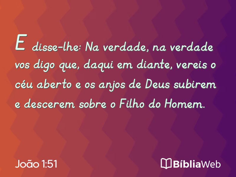João 1:51 em imagem para compartilhar