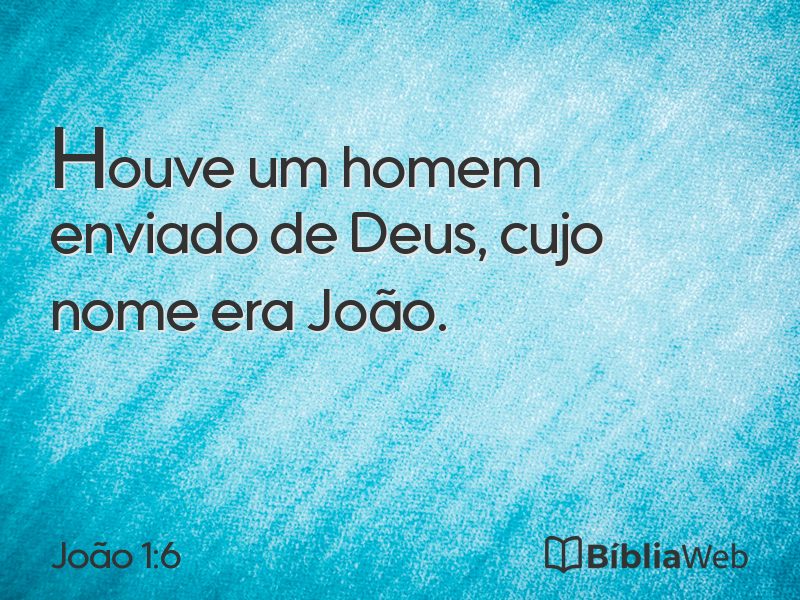 João 1:6 em imagem para compartilhar