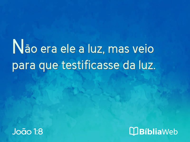 João 1:8 em imagem para compartilhar