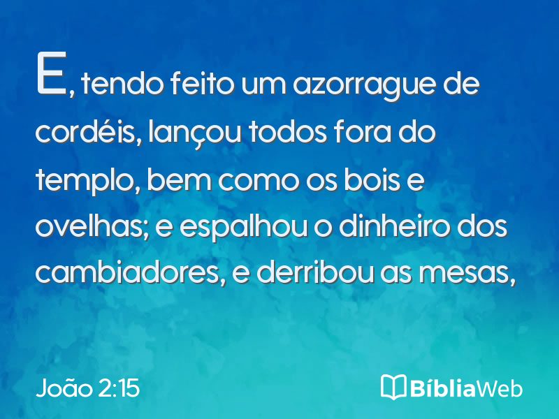 João 2:15 em imagem para compartilhar
