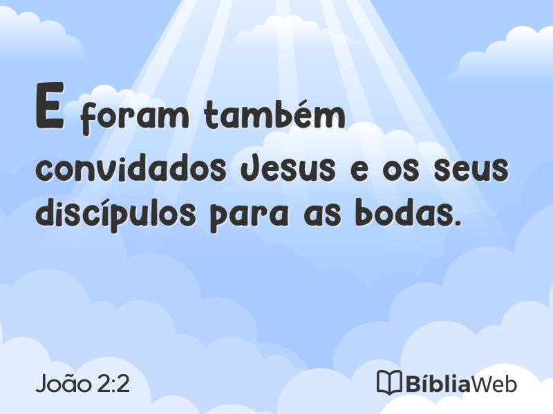 João 2:2 em imagem para compartilhar