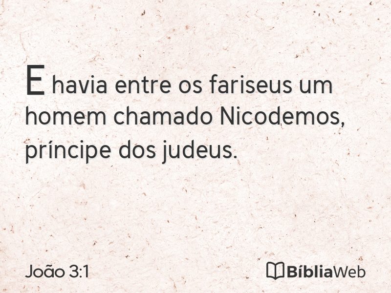 João 3:1 em imagem para compartilhar