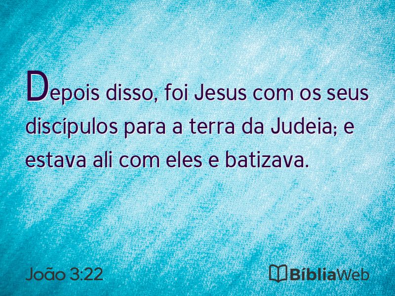 João 3:22 em imagem para compartilhar