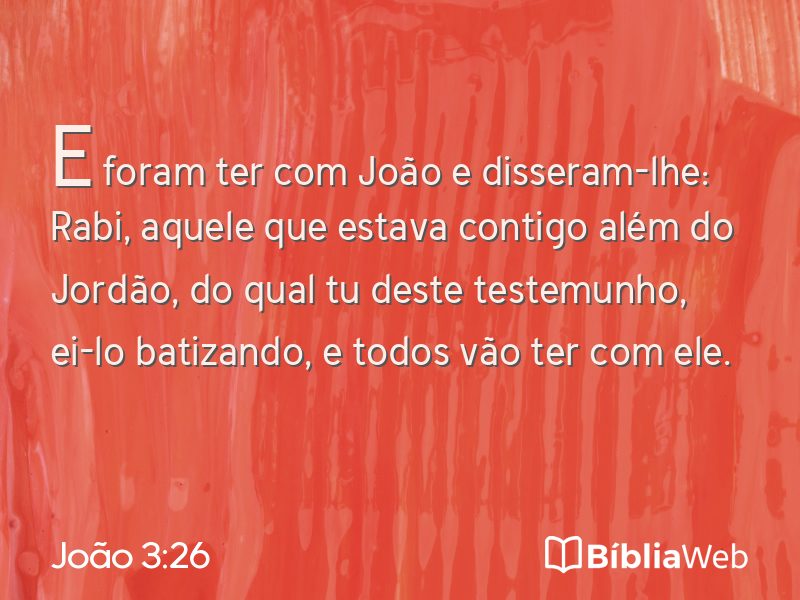 João 3:26 em imagem para compartilhar