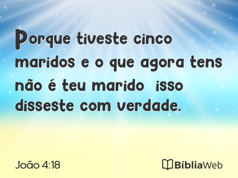 João 4:18 em imagem para compartilhar