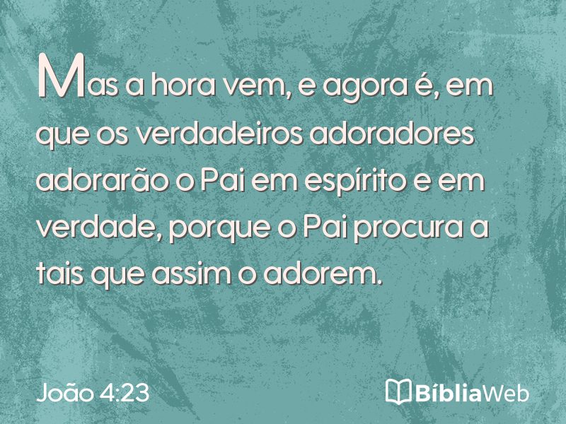 João 4:23 em imagem para compartilhar