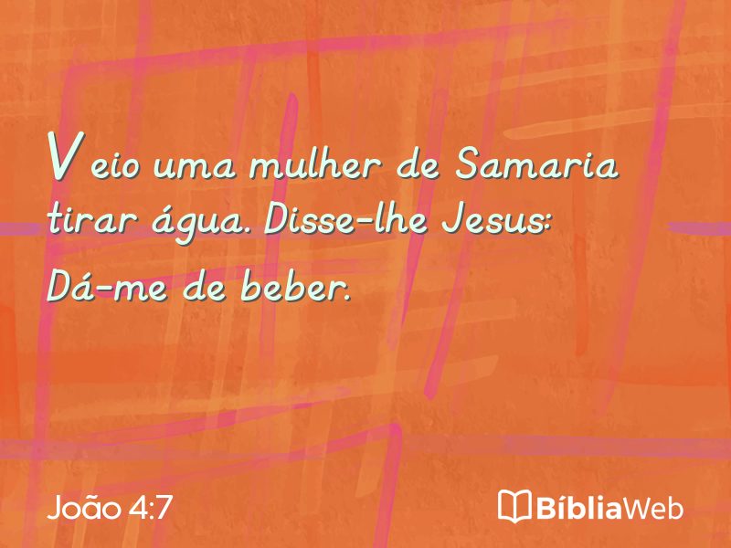 João 4:7 em imagem para compartilhar