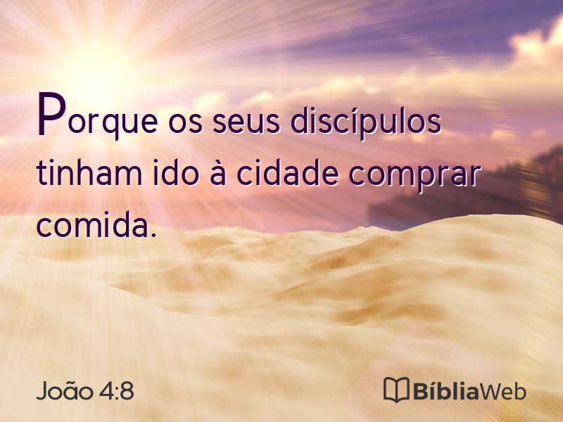 João 4:8 em imagem para compartilhar