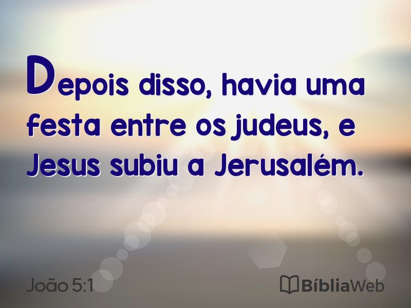 João 5:1 em imagem para compartilhar