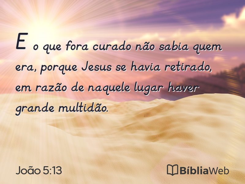 João 5:13 em imagem para compartilhar