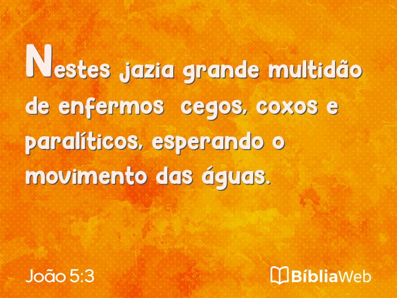 João 5:3 em imagem para compartilhar