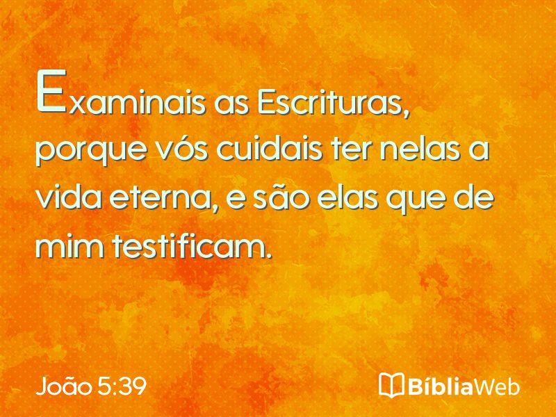 João 5:39 em imagem para compartilhar