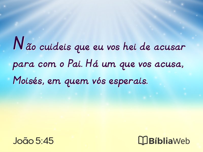 João 5:45 em imagem para compartilhar
