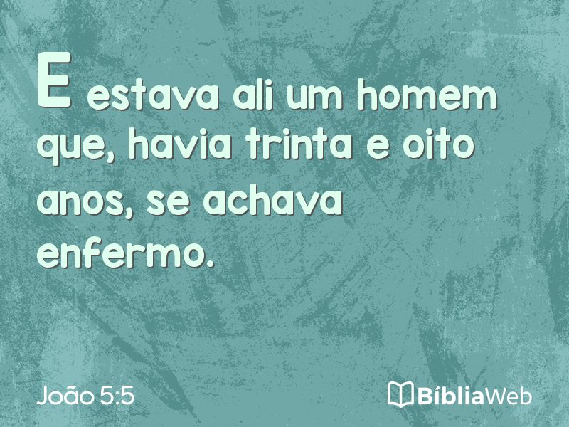 João 5:5 em imagem para compartilhar