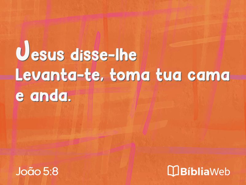 João 5:8 em imagem para compartilhar