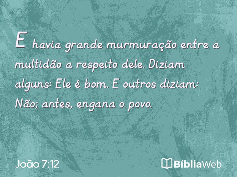 João 7:12 em imagem para compartilhar