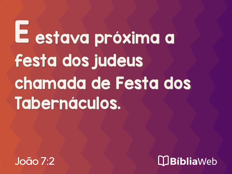 João 7:2 em imagem para compartilhar