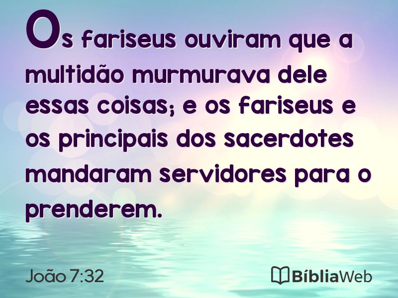 João 7:32 em imagem para compartilhar