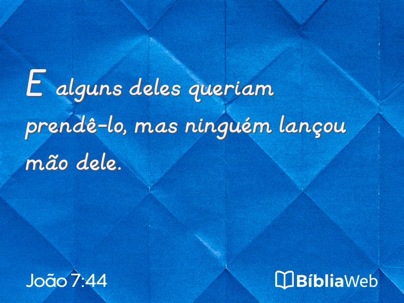 João 7:44 em imagem para compartilhar
