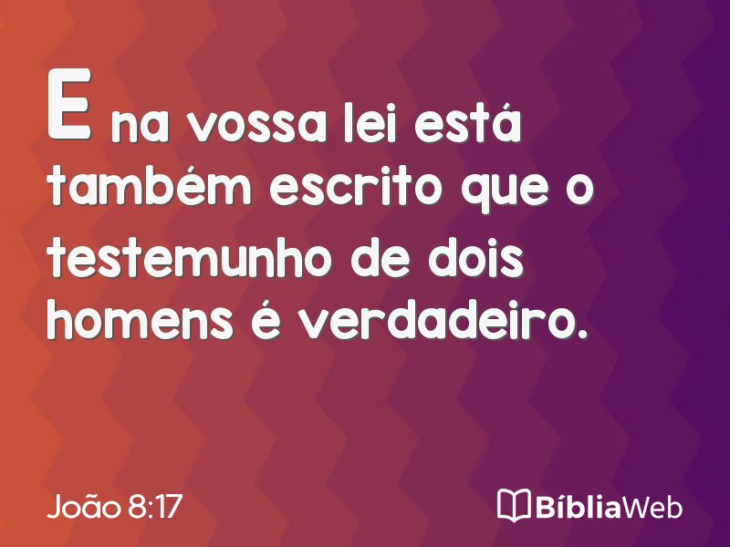 João 8:17 em imagem para compartilhar