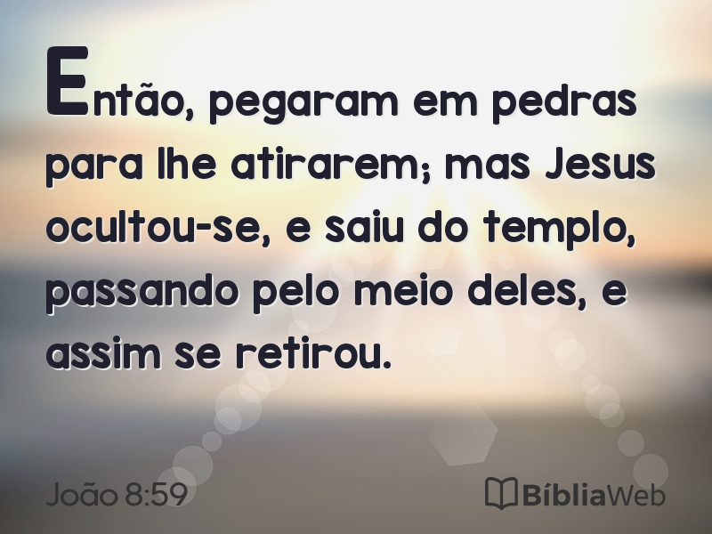 João 8:59 em imagem para compartilhar
