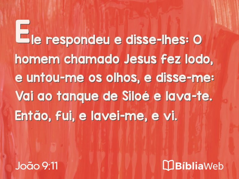 João 9:11 em imagem para compartilhar