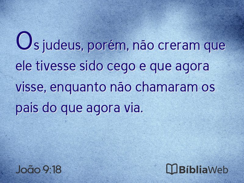 João 9:18 em imagem para compartilhar