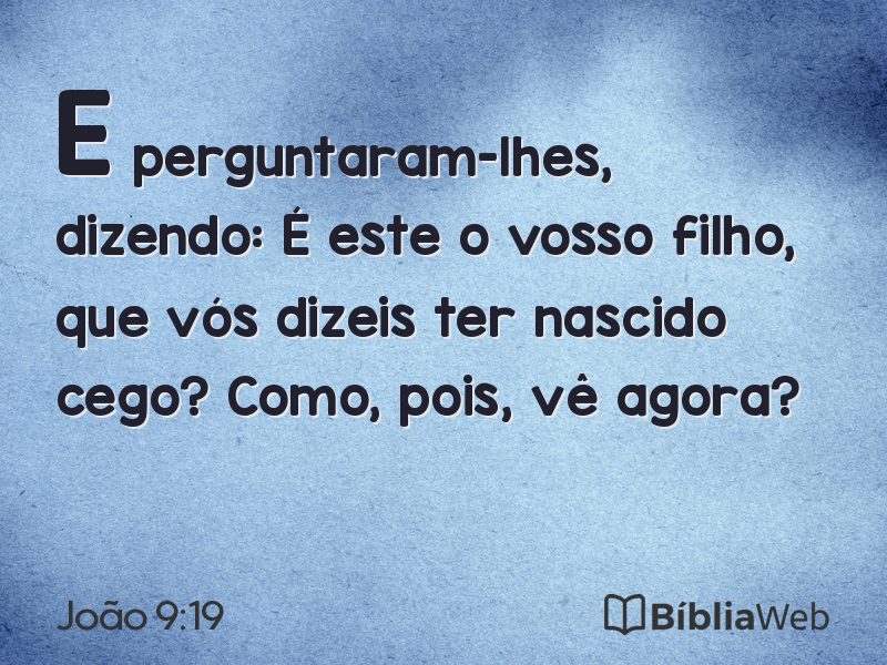João 9:19 em imagem para compartilhar