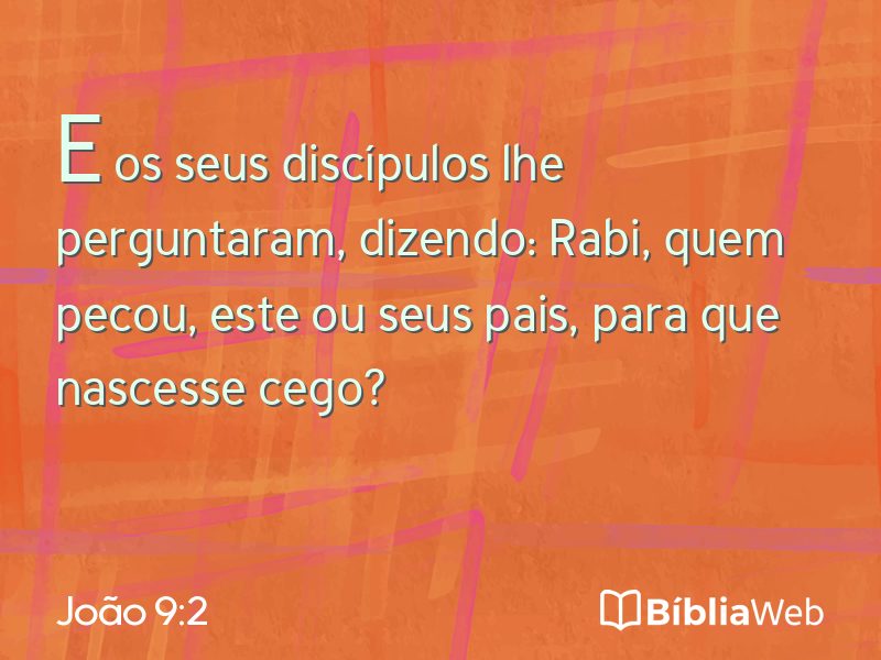 João 9:2 em imagem para compartilhar