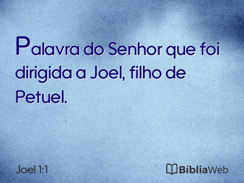 Joel 1:1 em imagem para compartilhar