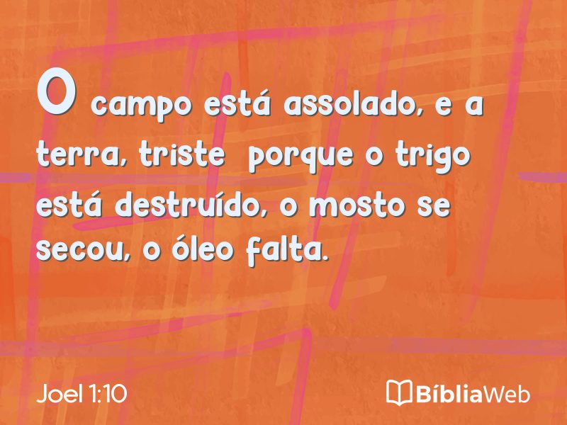 Joel 1:10 em imagem para compartilhar