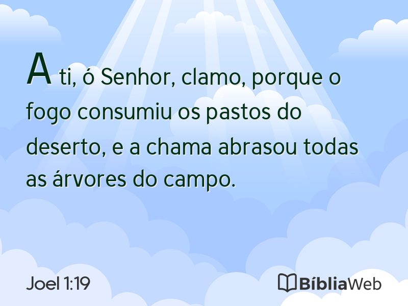 Joel 1:19 em imagem para compartilhar