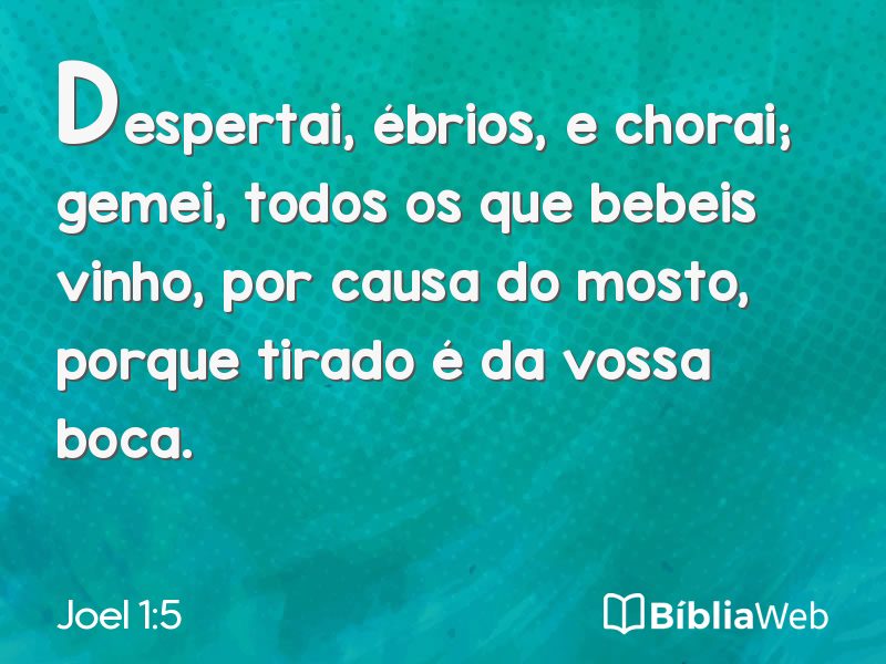 Joel 1:5 em imagem para compartilhar