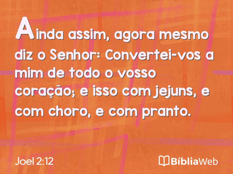 Joel 2:12 em imagem para compartilhar