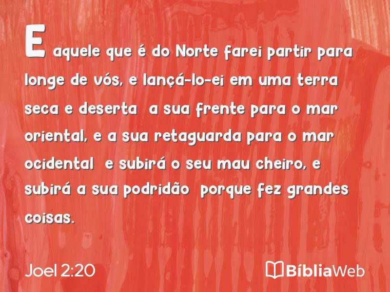 Joel 2:20 em imagem para compartilhar