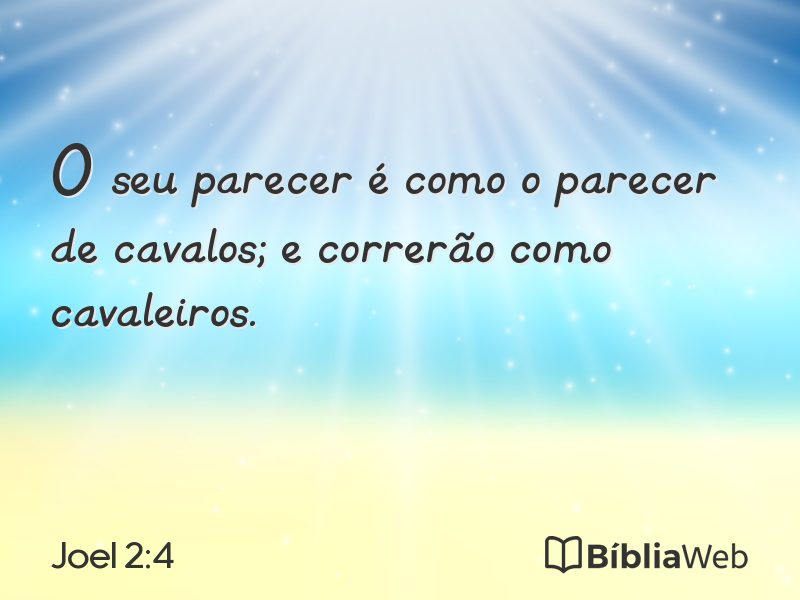 Joel 2:4 em imagem para compartilhar