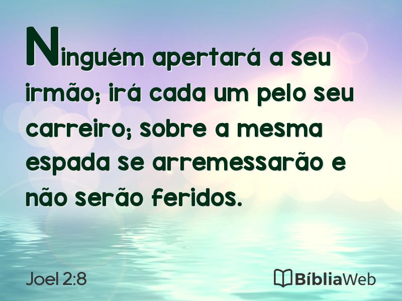 Joel 2:8 em imagem para compartilhar