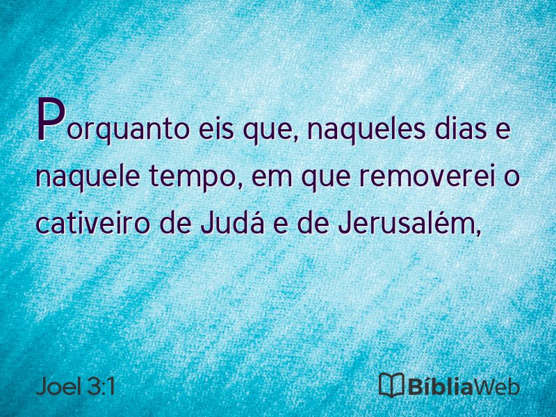 Joel 3:1 em imagem para compartilhar