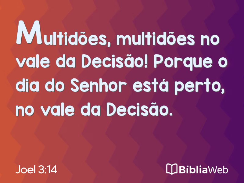 Joel 3:14 em imagem para compartilhar