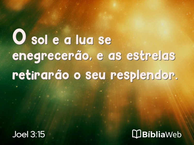 Joel 3:15 em imagem para compartilhar